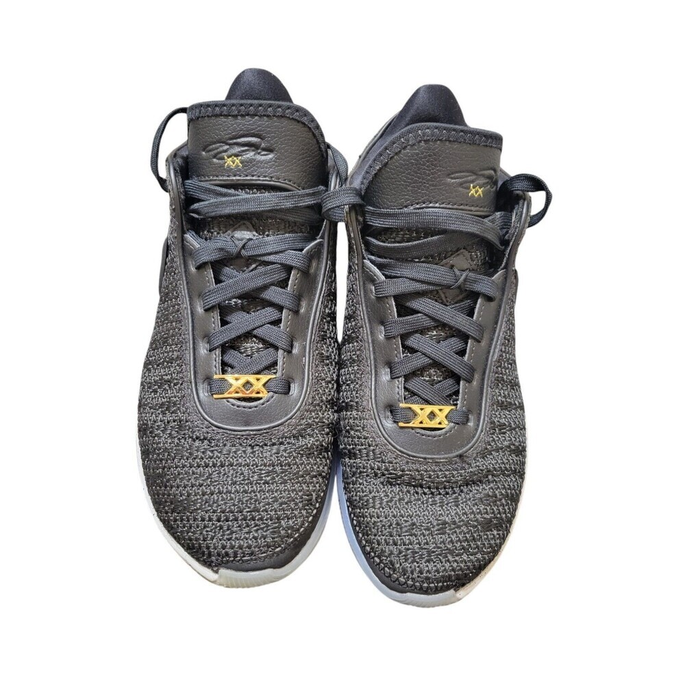 Nike Lebron XX 20 'Fab 5' Gold Black Sneakers, Size 5Y/Women's 6.5 DQ8651-003